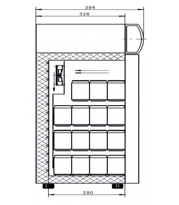 Meuble de comptoir positif COUNTER TOP 105 IARP Meuble de comptoir positif COUNTER TOP 105 IARP