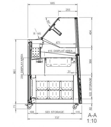 Vitrine à crèmes glacées DELIGHT 6 LITE / PRIME IARP Vitrine à crèmes glacées DELIGHT 6 LITE / PRIME IARP