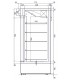 Vitrine verticale positive avec porte EIS 104.2 IARP