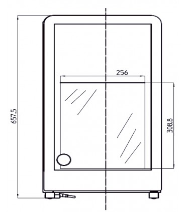 Meuble de comptoir positif EXCITE WHITE / GREY IARP