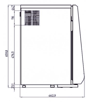 Meuble de comptoir positif EXCITE WHITE / GREY IARP