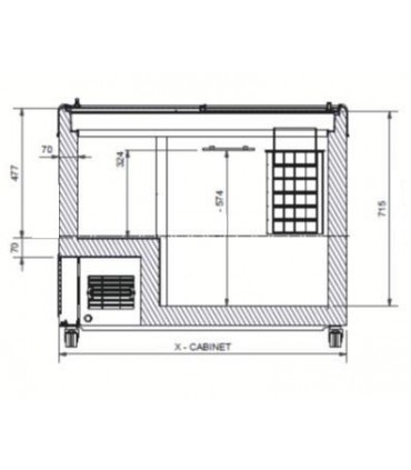 Conservateur à crèmes glacées et surgelés GELÉ 200 AT IARP