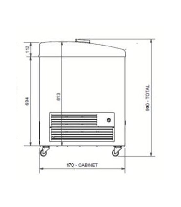 Conservateur à crèmes glacées et surgelés GELÉ 200 AT IARP