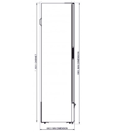 Vitrine verticale négative GLEE 40 IARP