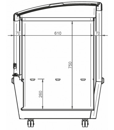Conservateur à crèmes glacées et surgelés GLOBO 700 AT IARP
