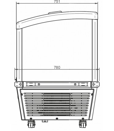 Conservateur à crèmes glacées et surgelés GLOBO 700 AT IARP