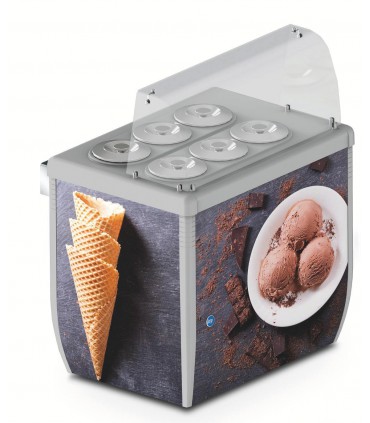 Vitrine à crèmes glacées GLOBO RETRO 330 IARP Vitrine à crèmes glacées GLOBO RETRO 330 IARP