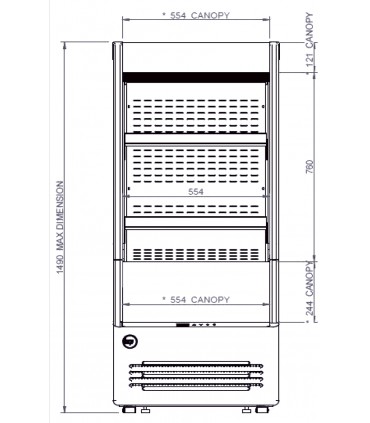 Vitrine semi-verticale positive  JOY 30 LITE 3M1 / PRIME IARP Vitrine semi-verticale positive  JOY 30 LITE 3M1 / PRIME IARP