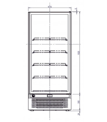 Vitrine verticale négative GLEE 45 LITE / PRIME IARP Vitrine verticale négative GLEE 45 LITE / PRIME IARP
