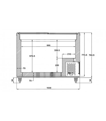 Conservateur à crèmes glacées et surgelés NPV 300 CSV  IARP