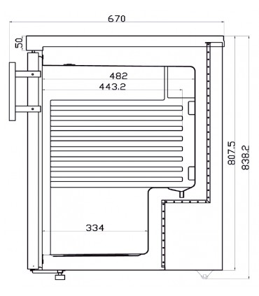 Petite Armoire de stockage RCG200 Blanc ou RCXG200 Inox IARP