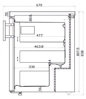 Petite Armoire de stockage RNG200 Blanc ou Inox IARP Petite Armoire de stockage RNG200 Blanc ou Inox IARP