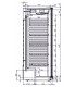 Vitrine verticale positive avec porte RUGIADA WINE & BEER / WOOD IARP