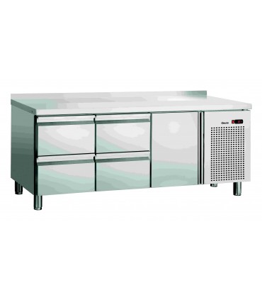 Table réfrigérée S4T1-150 avec dosseret  Réf. 110856-MA BARTSCHER