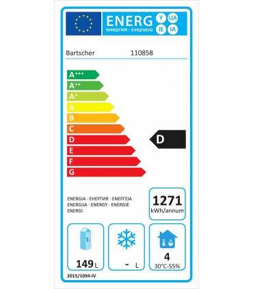 Table réfrigérée S9-100 avec ou sans dosseret  Réf. 110858-MA BARTSCHER