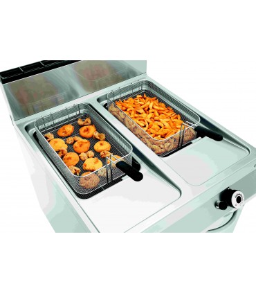 Friteuse à gaz avec 2 cuves Réf. 2959521 BARTSCHER
