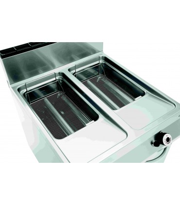 Friteuse à gaz avec 2 cuves Réf. 2959521 BARTSCHER