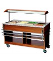 Chariot buffet chaud 4x1/1GN Réf. 125628 BARTSCHER