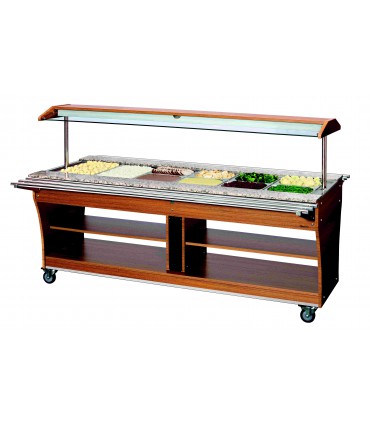 Chariot buffet chaud 6x1/1GN Réf. 125624 BARTSCHER