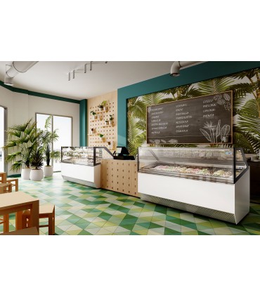 Vitrine à crèmes glacées froid ventilé MILLENNIUM ST ISA Vitrine à crèmes glacées froid ventilé MILLENNIUM ST ISA