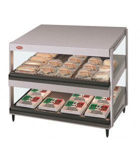 Présentoir chauffant incliné - Double niveau - Glo-Ray® Réf. GRSDS-24D HATCO