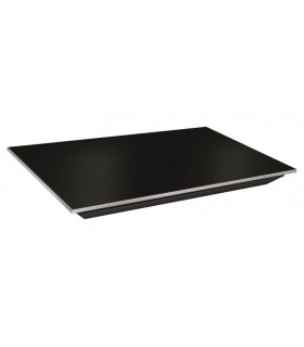 Plaque chauffante rectangulaire à poser en verre noir Réf. HBG-2418 HATCO
