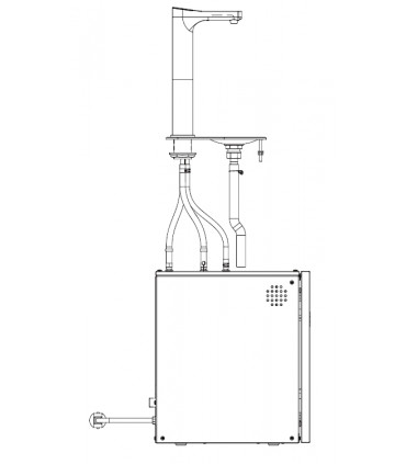 Distributeur d'eau chaude instantané encastrable Réf. FM-5 HATCO