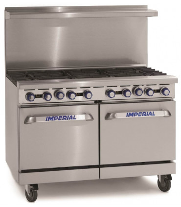 Fourneau gaz 1220 mm 8 feux 2 fours Réf. IR-8  Imperial Fourneau gaz 1220 mm 8 feux 2 fours Réf. IR-8  Imperial