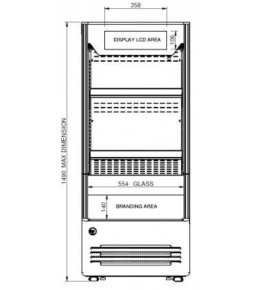 Vitrine semi-verticale positive  JOY 30 DARK SMARTSCREEN IARP Vitrine semi-verticale positive  JOY 30 DARK SMARTSCREEN IARP