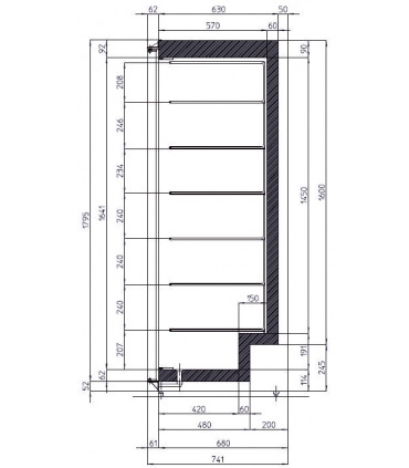 Armoire de stockage AB 600 N Blanc ou Inox IARP