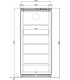 Armoire de stockage AB 600 P Blanc ou Inox IARP