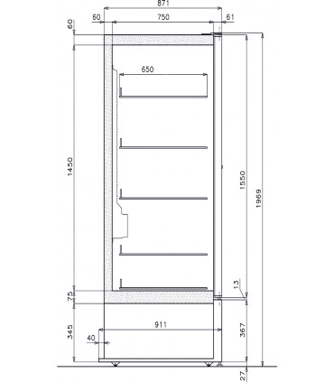 Armoire de stockage AB 700 N Blanc ou Inox IARP
