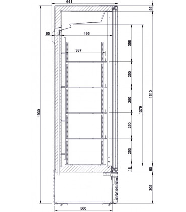 Vitrine verticale positive GLEE 41 IARP