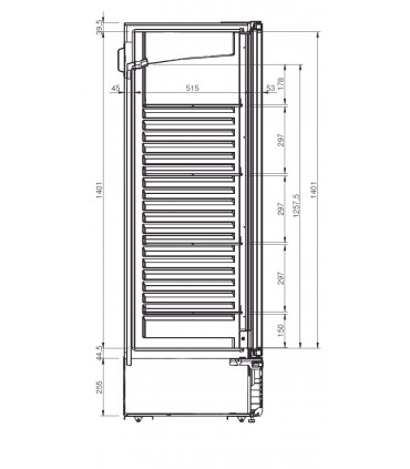 Vitrine verticale positive GLEE MID 22 IARP Vitrine verticale positive GLEE MID 22 IARP