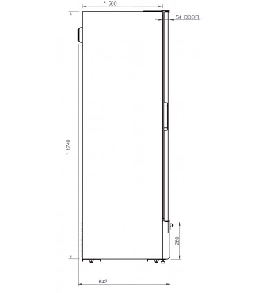 Vitrine verticale négative GLEE MID 23 IARP