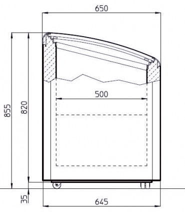 Congélateur couvercles vitrés bombés VIC AT IARP Congélateur couvercles vitrés bombés VIC AT IARP
