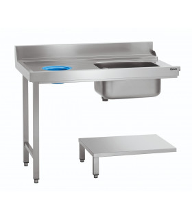 Table de tri gauche déchets pare-éclaboussures DS-LI1BAS Réf. 109742 BARTSCHER