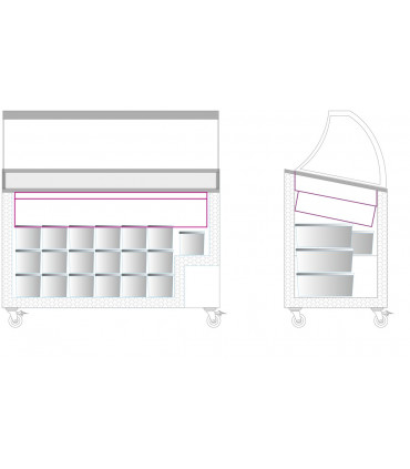 Congélateur de crème glacée Réf. IC400SCE-SO Tefcold Congélateur de crème glacée Réf. IC400SCE-SO Tefcold