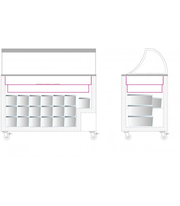 Congélateur de crème glacée Réf. IC400SC-SO Tefcold Congélateur de crème glacée Réf. IC400SC-SO Tefcold