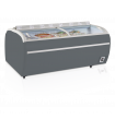 Réfrigérateur / congélateur de supermarché Réf. TWIN 220-CF blanc gris noir Tefcold