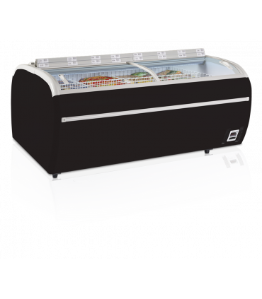 Réfrigérateur / congélateur de supermarché Réf. TWIN 220B-CF noir Tefcold