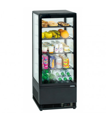 Mini vitrine réfrigérée positive 98 L noire CVR98LN CASSELIN