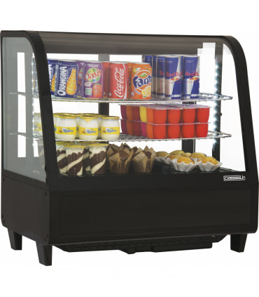 Vitrine réfrigérée à poser 100L Noire CVR100LN CASSELIN