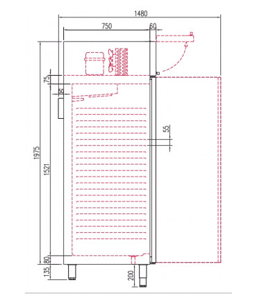 Armoire GN2/1 côtés emboutis négative 2 portes CGN-1002-SPF CORECO Armoire GN2/1 côtés emboutis négative 2 portes CGN-1002-SPF CORECO