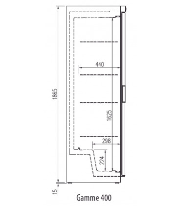 Armoire ABS Snack positive 1 porte RVGI-401 CORECO