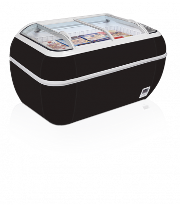 Réfrigérateur / congélateur de supermarché Réf. TWIN HEAD B-CF noir Tefcold Réfrigérateur / congélateur de supermarché Réf. TWIN HEAD B-CF noir Tefcold