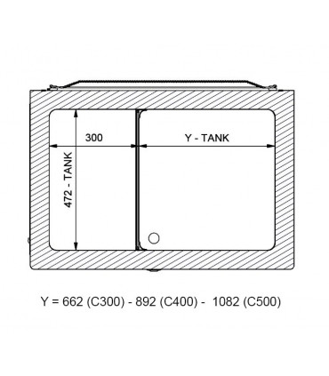 Réfrigérateur horizontal froid positif C400 IARP Réfrigérateur horizontal froid positif C400 IARP