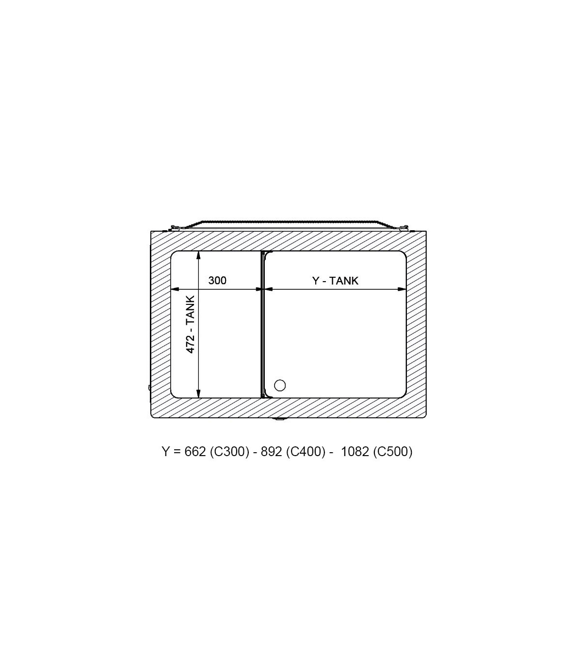 Congélateur Coffre F300 Blanc 1096 x 696 x 860 mm - IARP