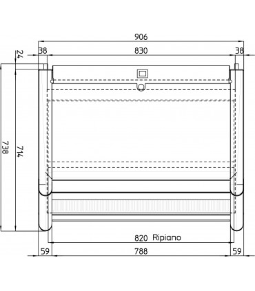 Vitrine verticale positive GEMMA 45.3 R290 IARP Vitrine verticale positive GEMMA 45.3 R290 IARP
