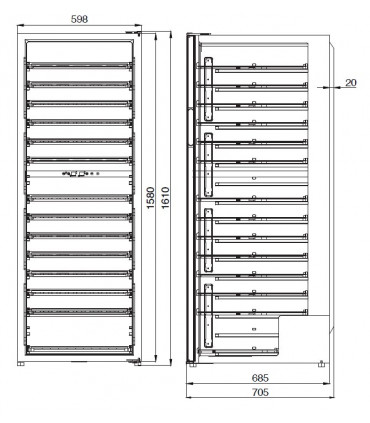 Cave à vin MAGENTA 408 2T IARP